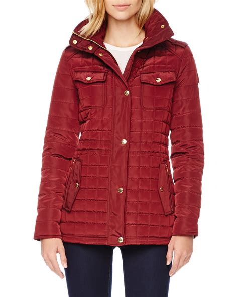 michael kors red coat womens|michael kors coats women outlet.